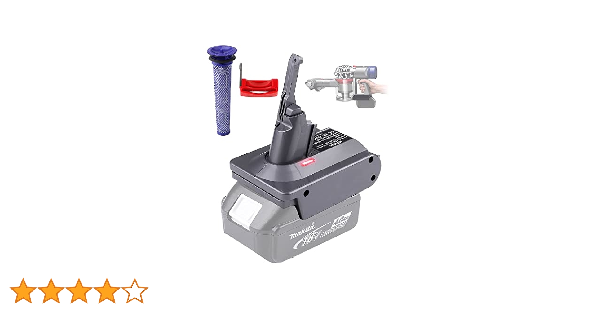 dyson ダイソン V8 sv10 コードレス掃除機マキタバッテリーアダプター Amazon.co.jp: TPDL アップグレード Dyson V10 バッテリー